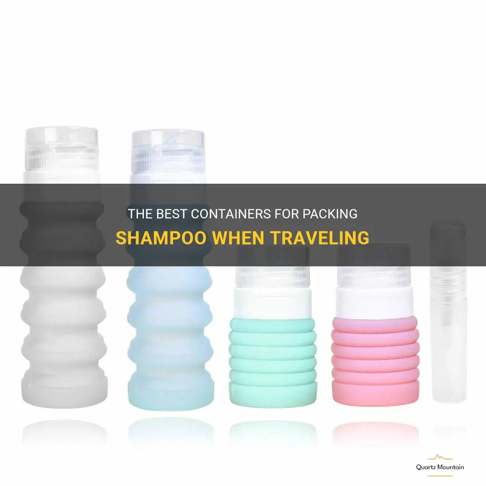 what to pack shampoo in when traveling