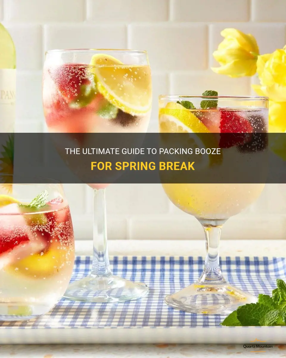 what to pack spring break booze