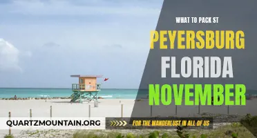 What to Pack for a November Trip to St. Petersburg, Florida