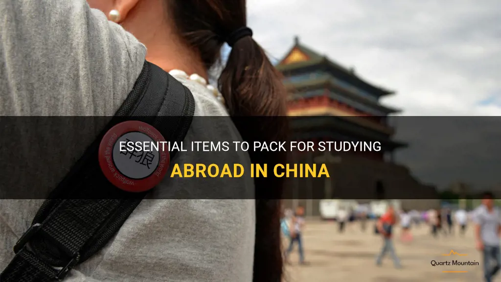 what to pack study abroad in china