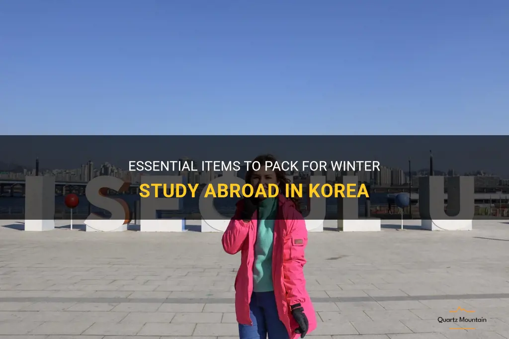 what to pack study abroad in korea winter