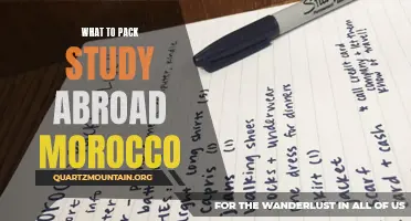 Essential Items to Pack When Studying Abroad in Morocco