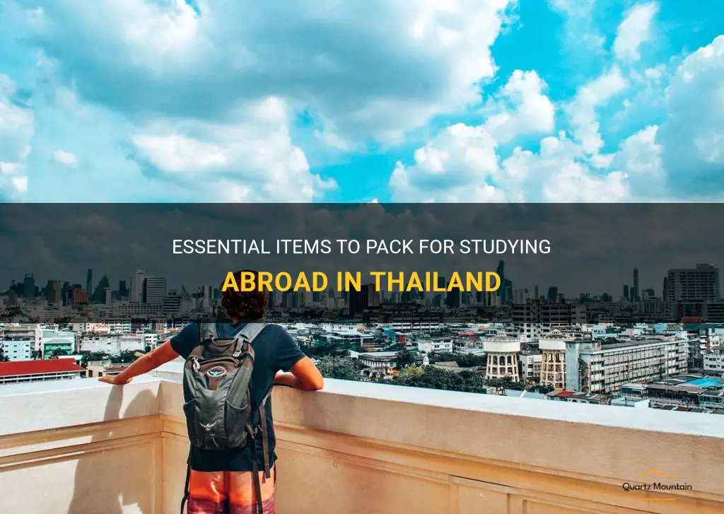 what to pack study abroad thailand