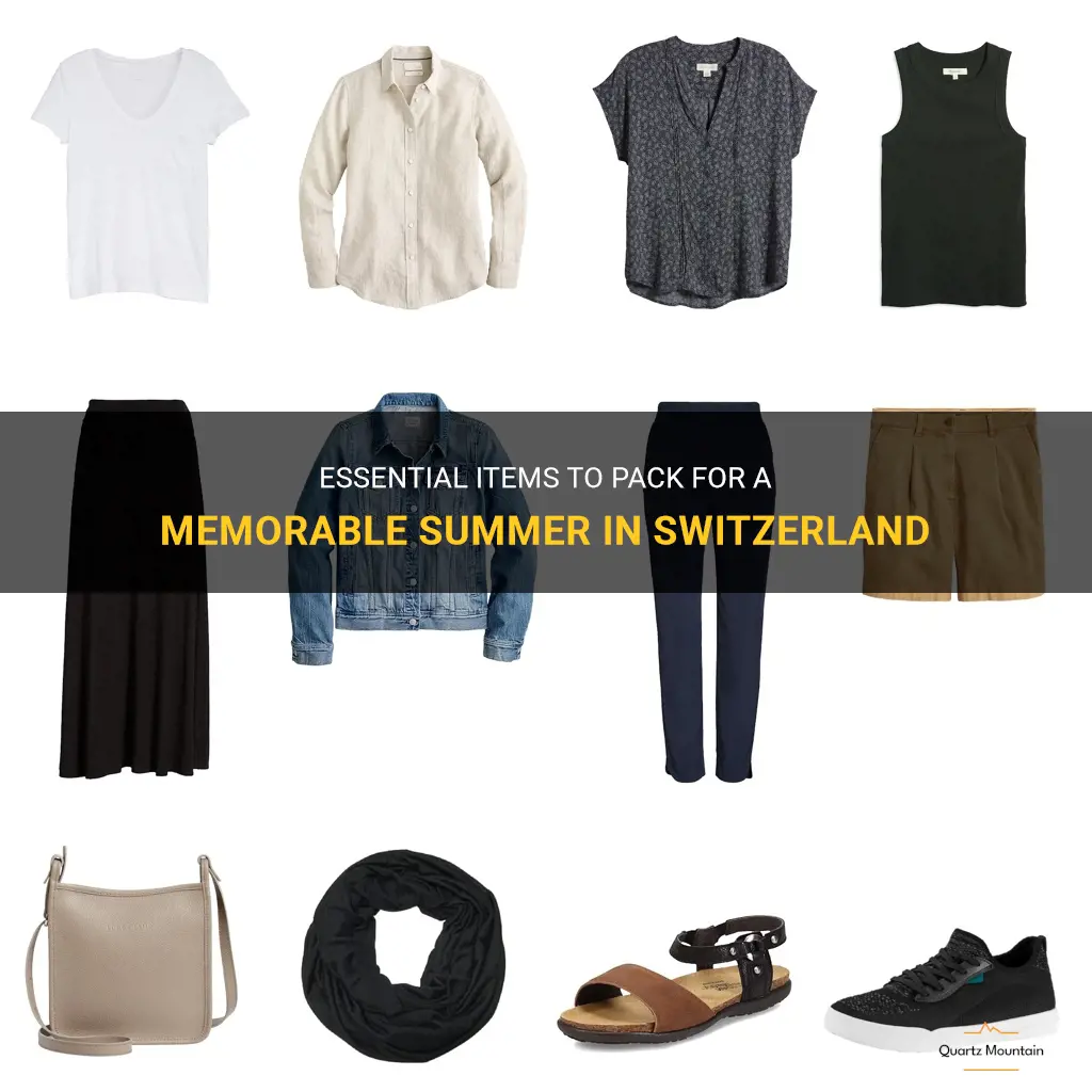 what to pack switzerland summer