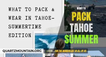 Essential Items to Pack for a Fun-Filled Summer Getaway in Tahoe