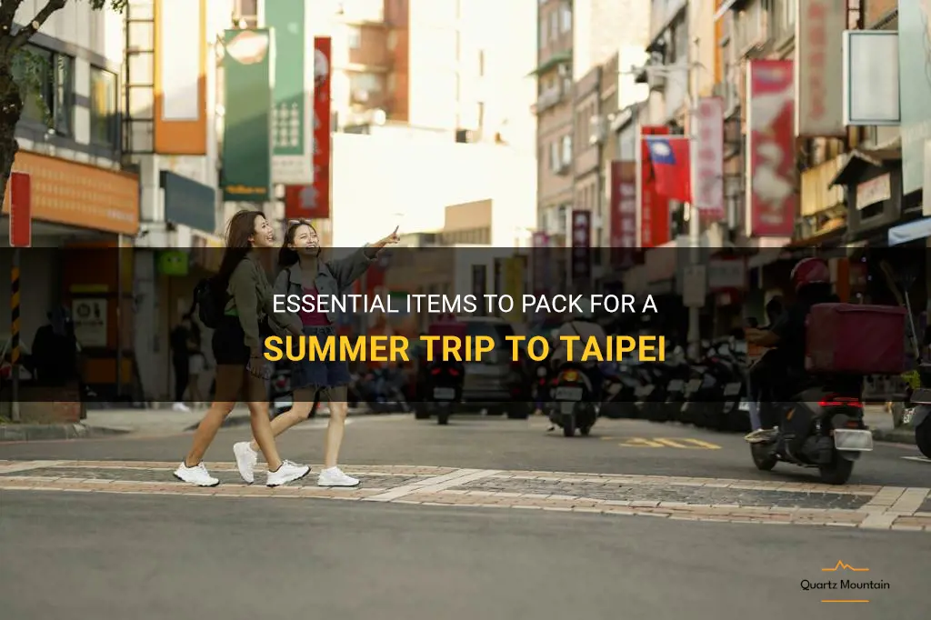 what to pack taipei summer