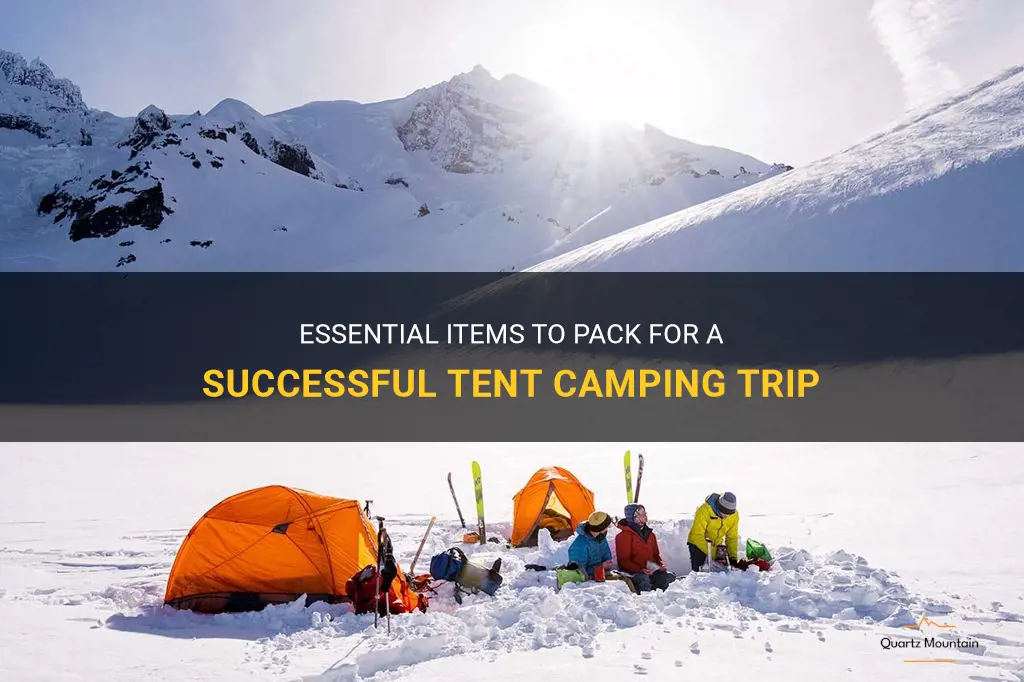 what to pack tent camping