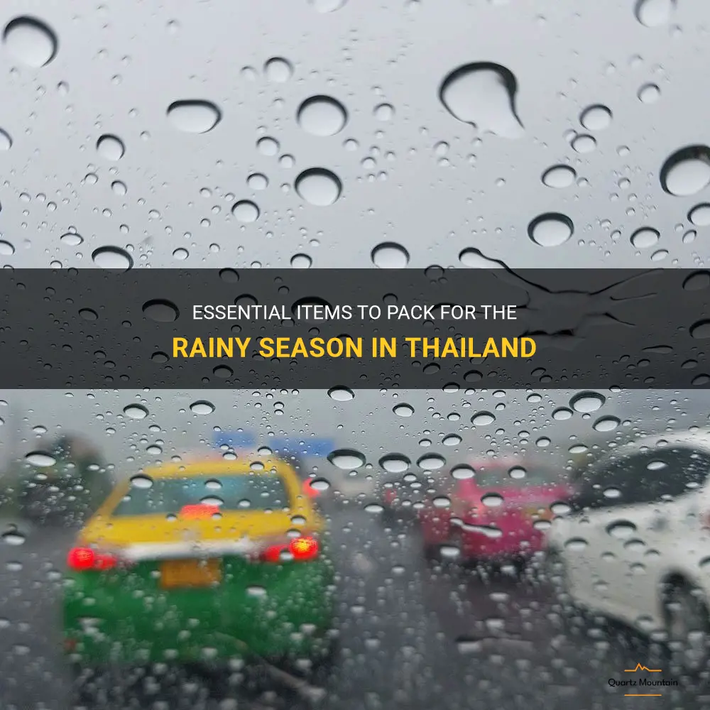 what to pack thailand rainy season