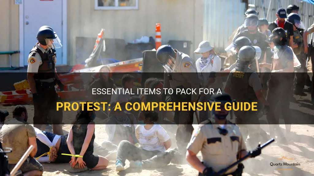 what to pack to a protest