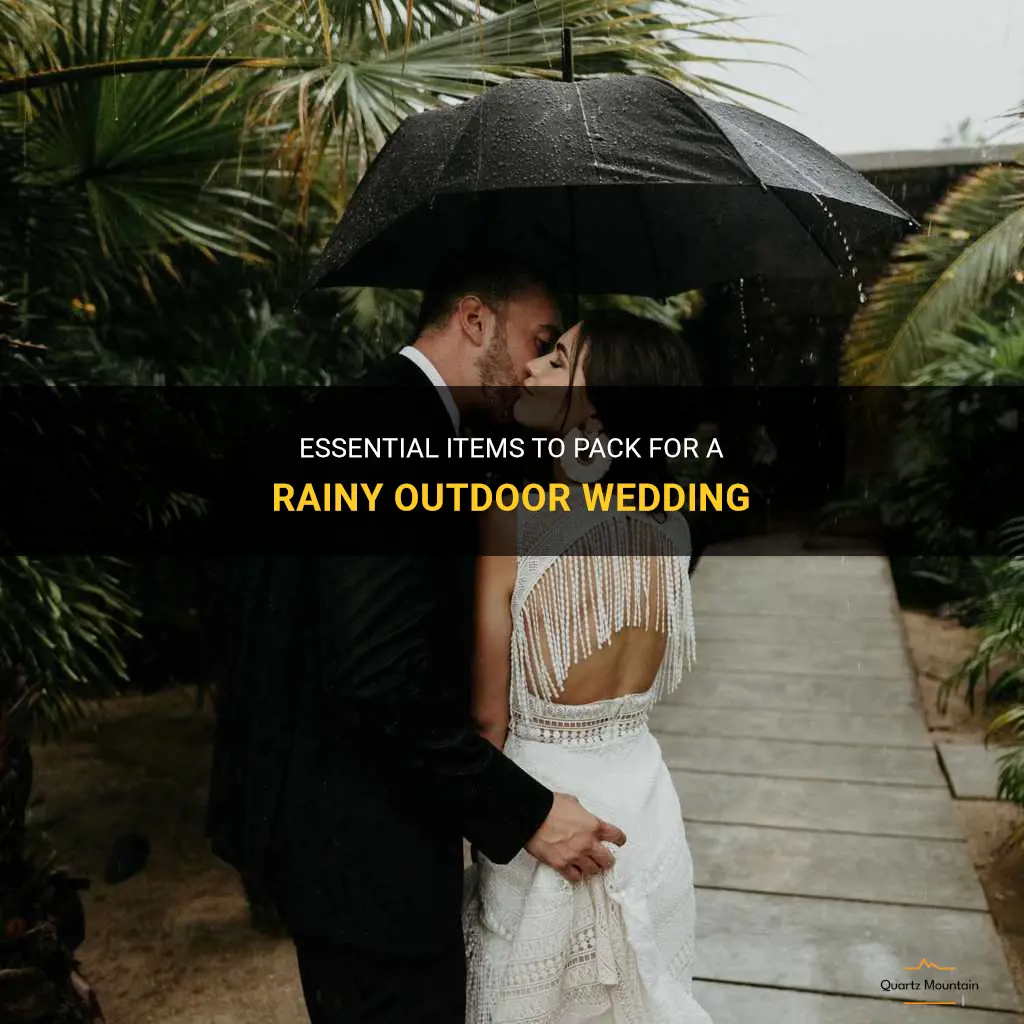 what to pack to a rainy outdoor wedding