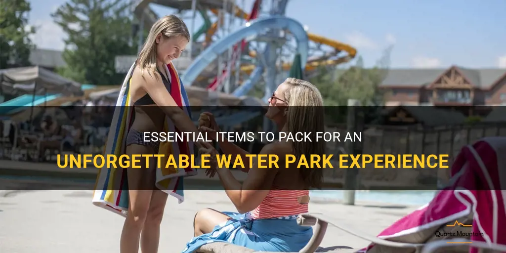 what to pack to a water park