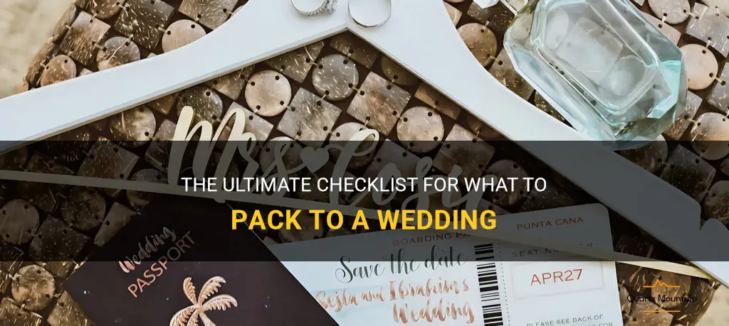 what to pack to a wedding checklist