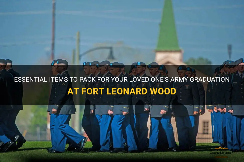 what to pack to army graduation fort leonard wood
