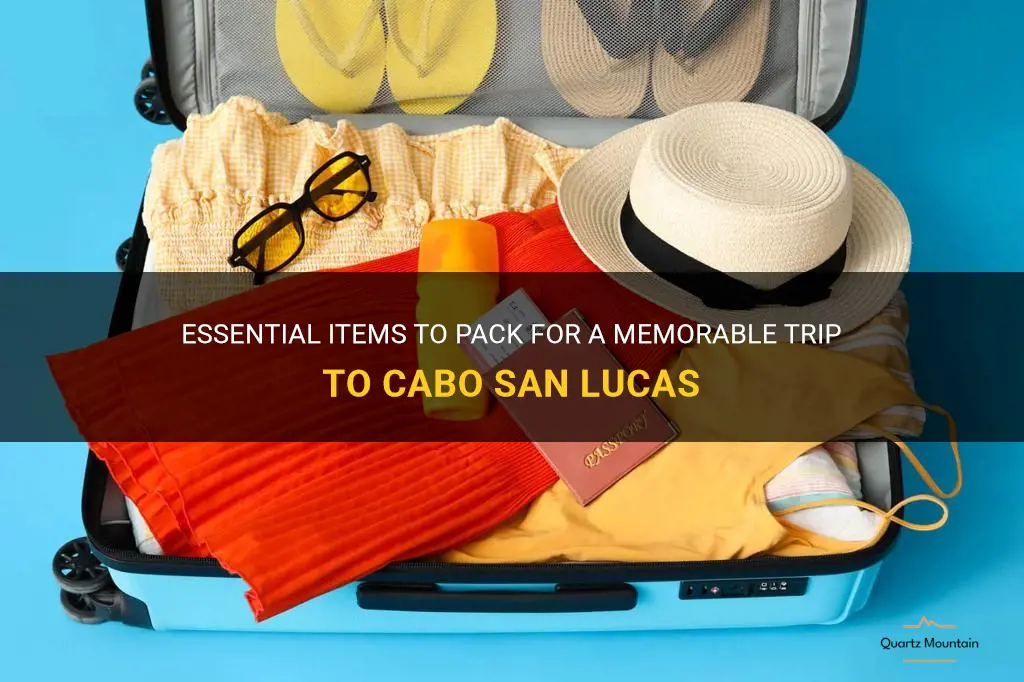 what to pack to cabo san lucas