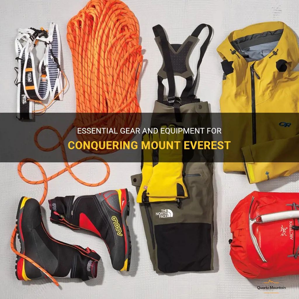 what to pack to climb mount everest