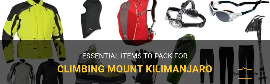 what to pack to climb mt kilimanjaro