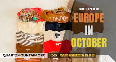 Essential Packing List for Trip to Europe in October