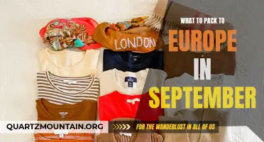 Essential Items to Pack for a September Trip to Europe