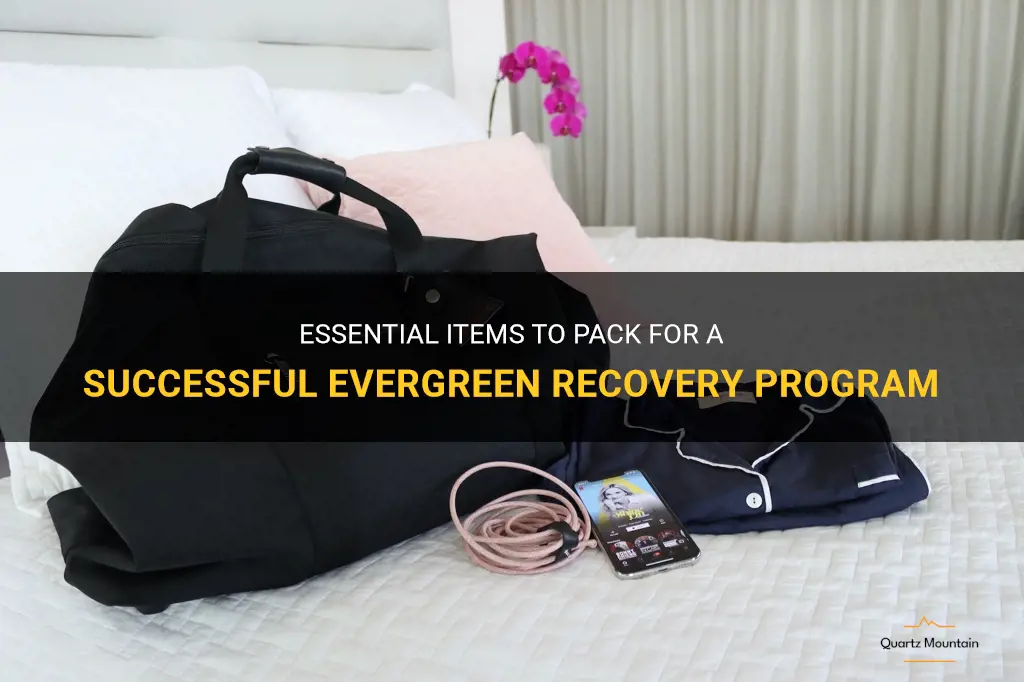 what to pack to everfreen recovery ppw