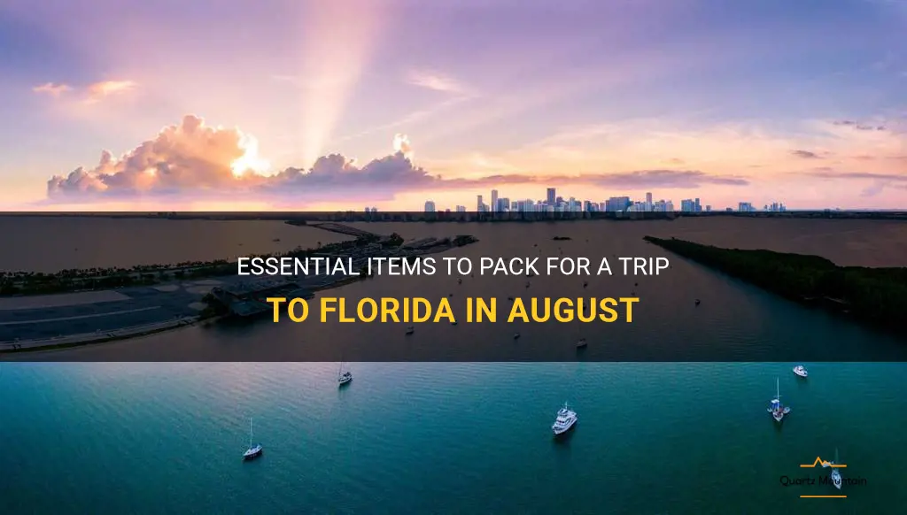 what to pack to florida in august