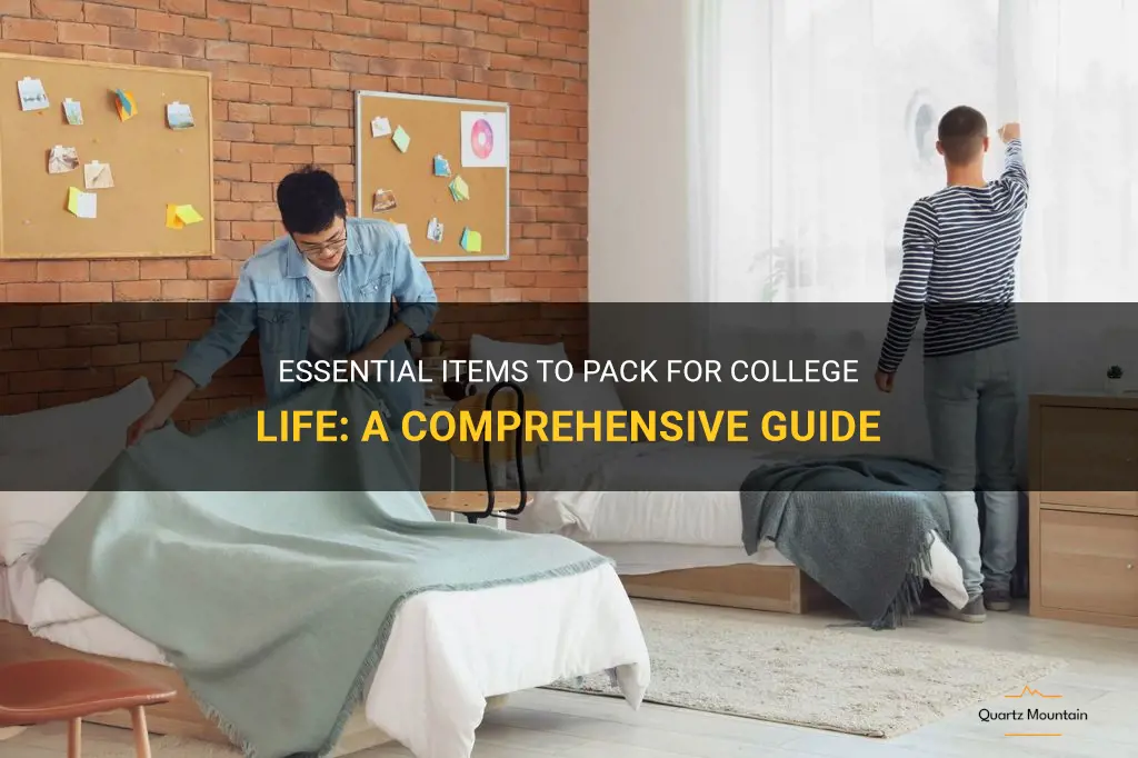 what to pack to go away to college