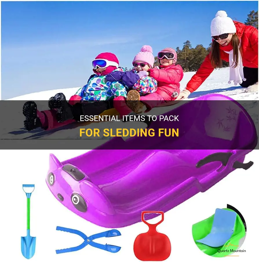 what to pack to go sledding