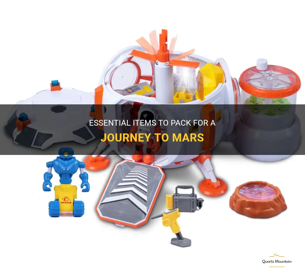 what to pack to go to mars