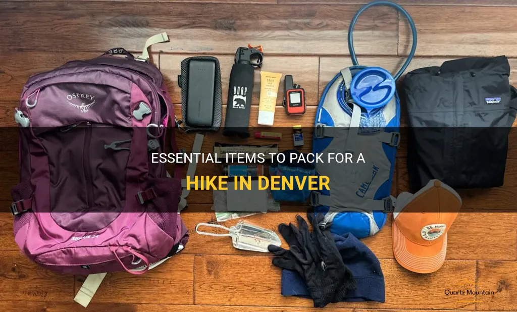 what to pack to hike in denver