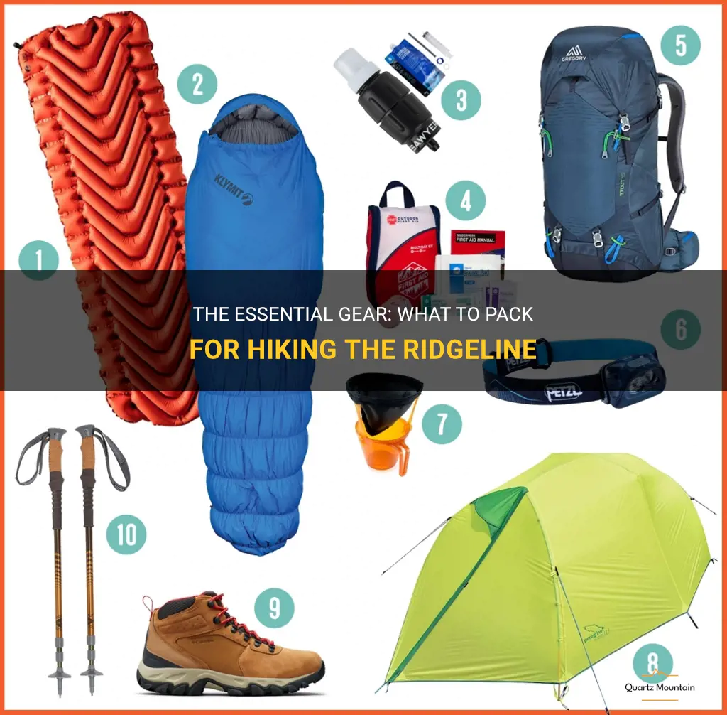 what to pack to hike the ridgeline