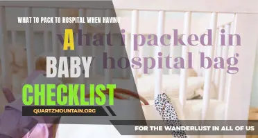 Essential Items to Include in Your Hospital Bag Checklist for Having a Baby