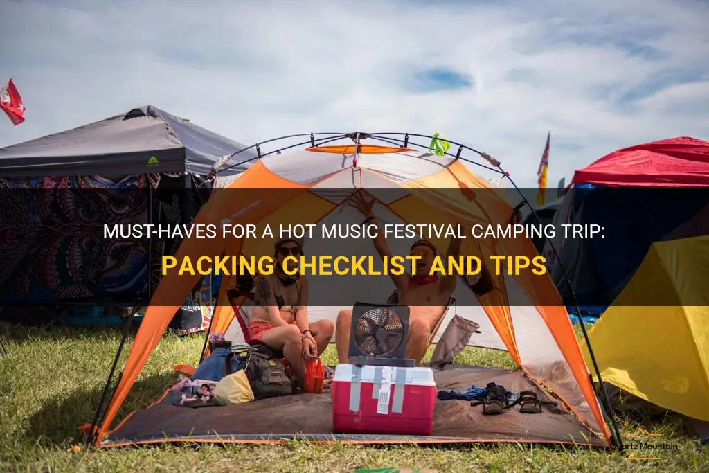 what to pack to hot music festical camping
