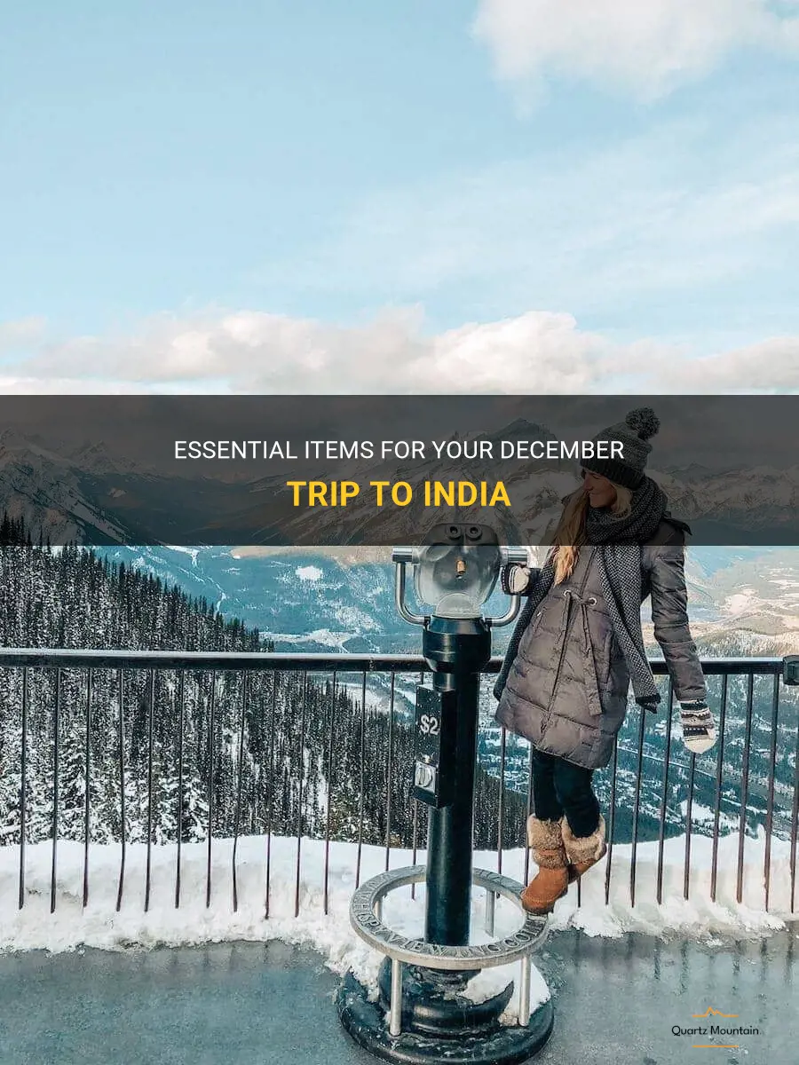 what to pack to india in december