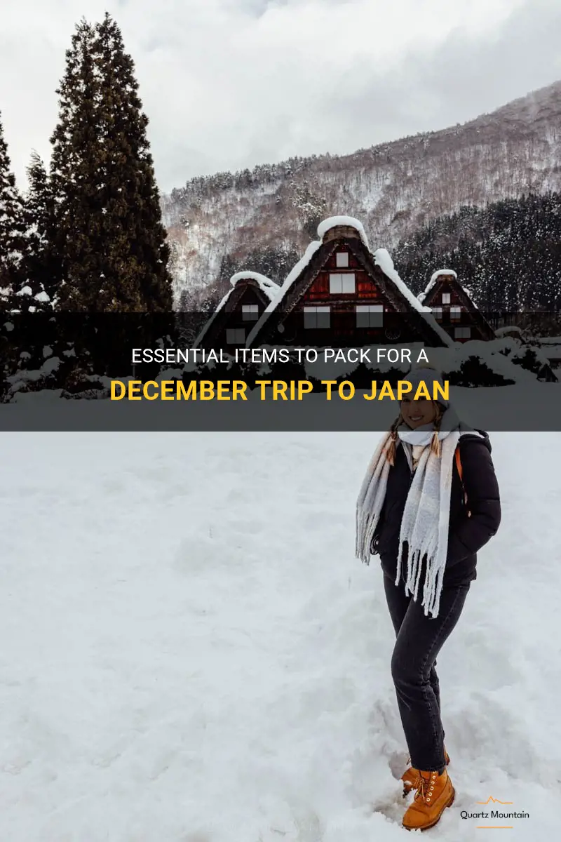 what to pack to japan in december