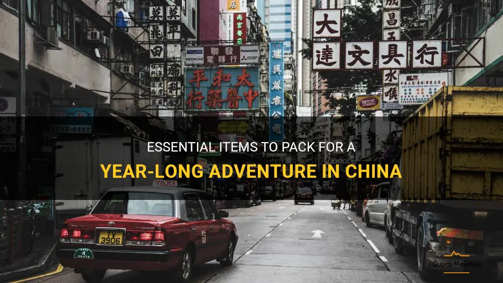 what to pack to live in china for a year