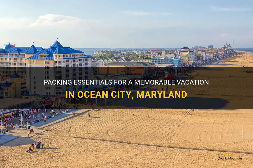 what to pack to maryland ocean city
