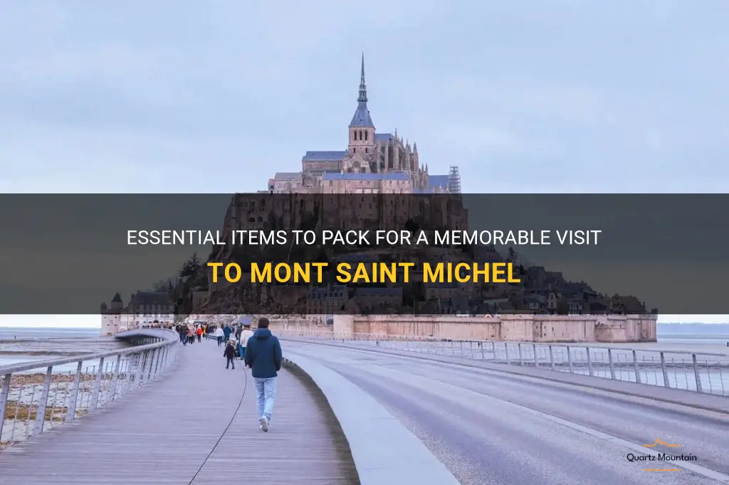 what to pack to mont saint michel