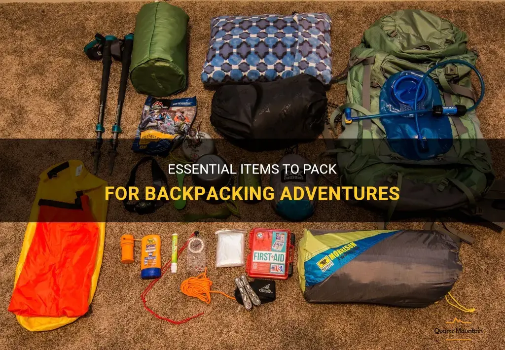 what to pack when backpacking