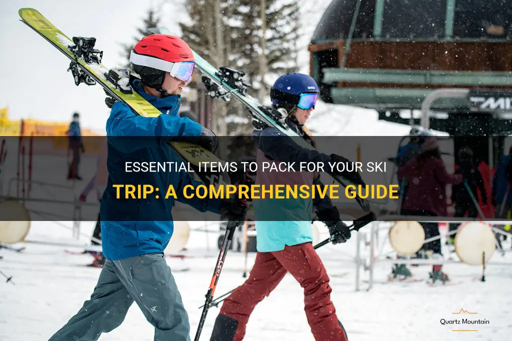 what to pack when going skiing