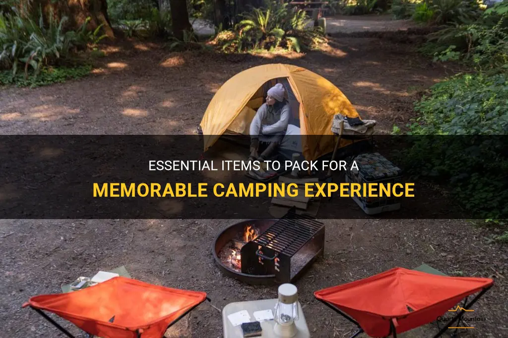 what to pack when going to a camp ground