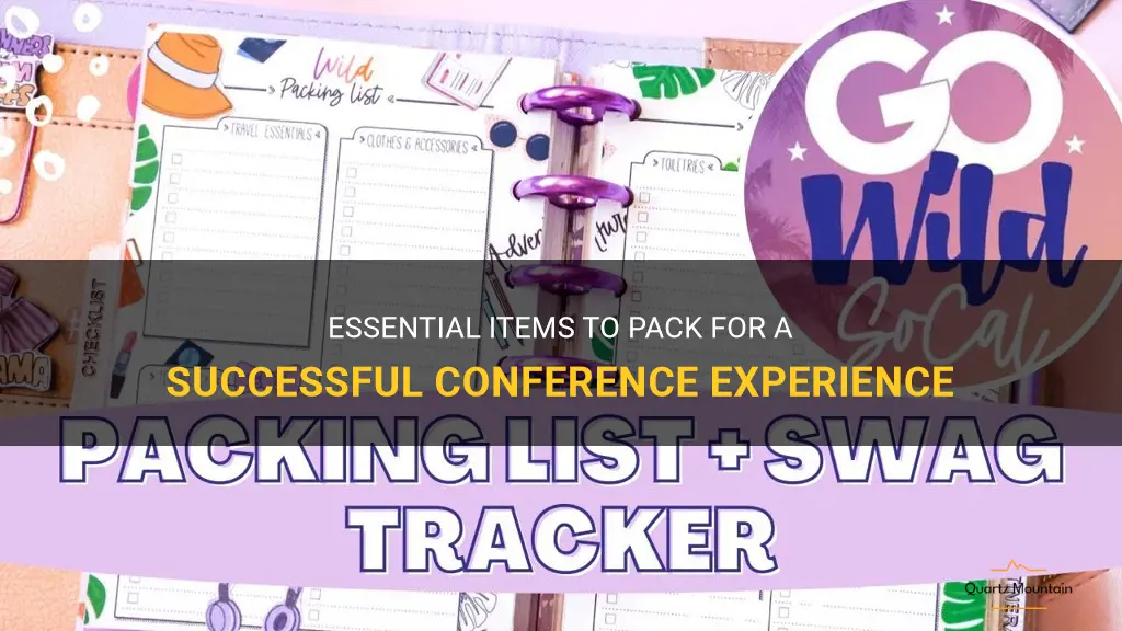 what to pack when going to a conference