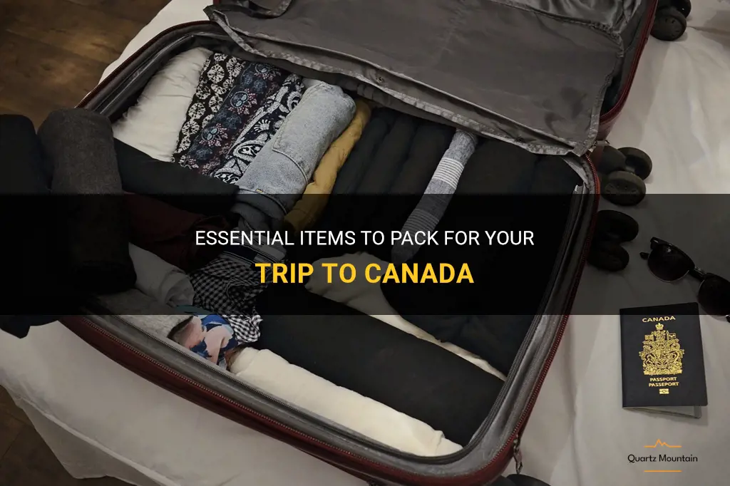 what to pack when going to canada