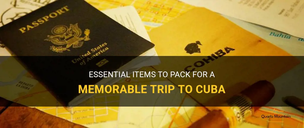 what to pack when going to cuba