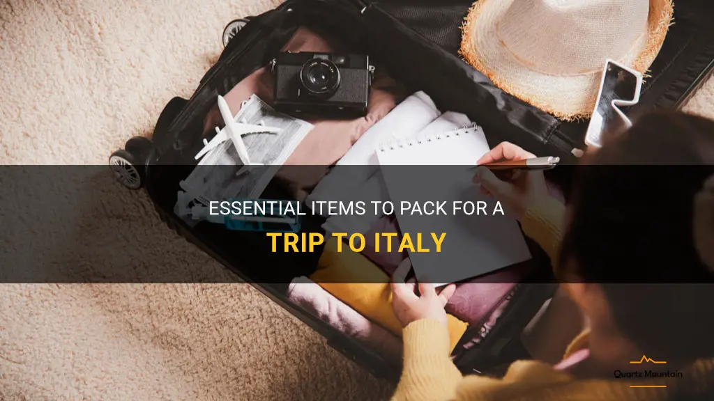 what to pack when going to italy