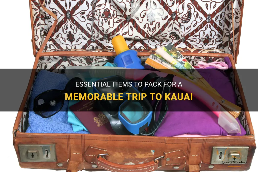what to pack when going to kauai