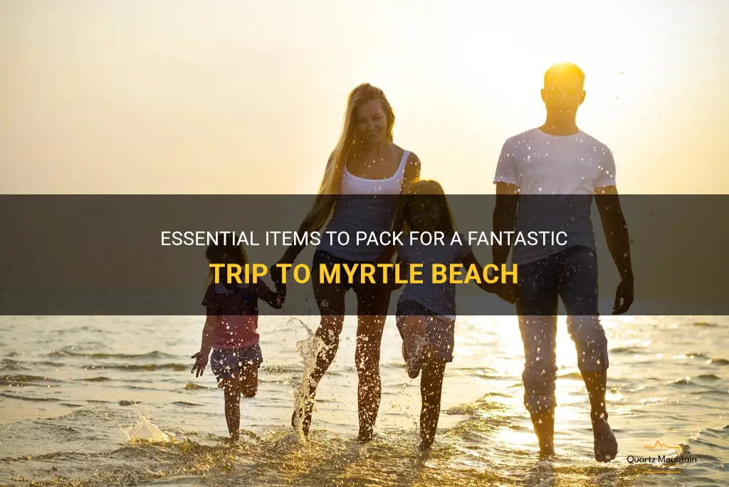 what to pack when going to myrtle beach