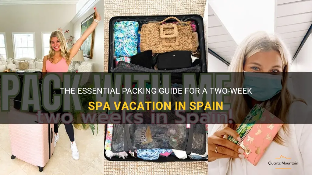 what to pack when going to spaoin two weks