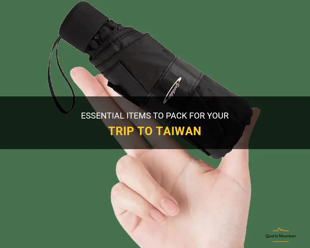 what to pack when going to taiwan