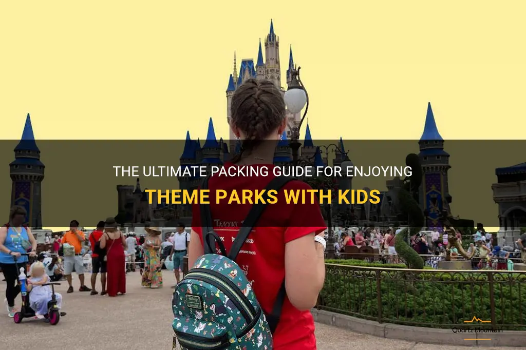 what to pack when going to theme parks with kids