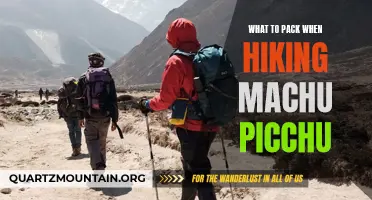 Essential Items to Pack for Hiking Machu Picchu