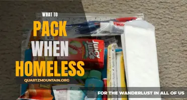 Essential Items to Pack When Facing Homelessness